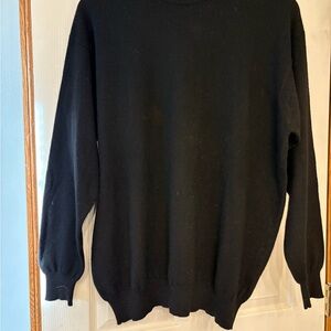 Gran Sasso Men's Black Crewneck Sweater